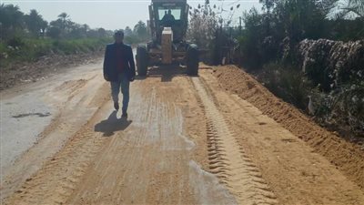 رفع كفاءة ورصف عدد من الشوارع الرئيسية بالمنيا