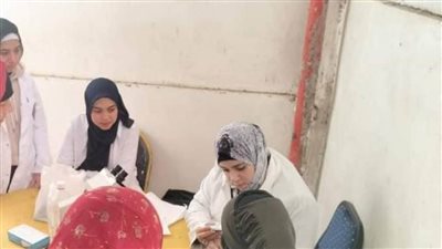 خدمات طبية وبيطرية مجانية فى قافلة سكانية بقرية البستان بالبحيرة