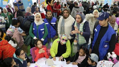 إبداعات فنية وثقافية في ورش قصور الثقافة لأطفال معرض الكتاب 