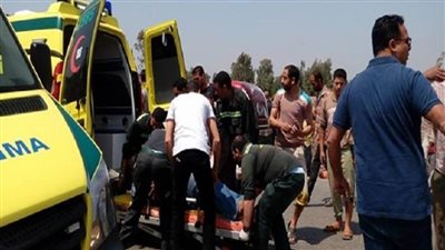 إصابة 11 عاملاً فى حادث سير بالصحراوى الشرقى ببنى سويف