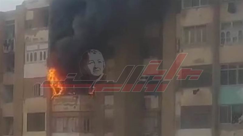 جانب من الحريق