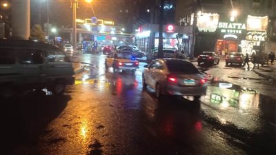 امطار غزيرة وانخفاض درجات الحرارة بالإسكندرية