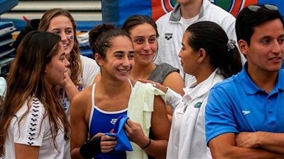 مها عامر تتأهل إلى نهائي بطولة العالم للألعاب المائية في الدوحة