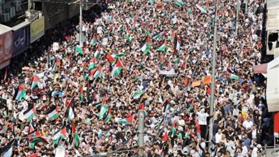 مسيرات ووقفات في الأردن دعما للشعب الفلسطيني