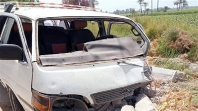 إصابة 14 شخصًا في انقلاب ميكروباص على طريق شربين بالدقهلية