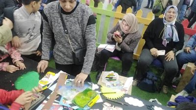 ورش متنوعة للأطفال في يوم فلسطين بمعرض الكتاب 