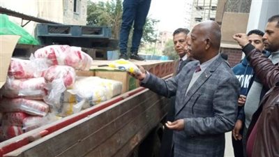 ضبط سيارة محملة بكميات من الزيت والسكر مجهول المصدر بالقليوبية 