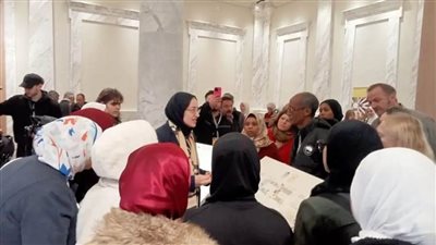 بعثة ألمانية تزور المتحف اليوناني الروماني بالإسكندرية 