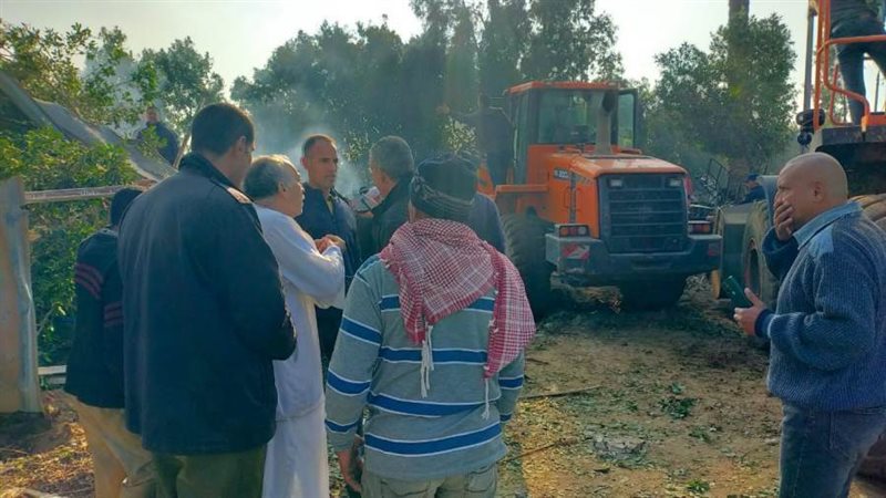 غلق طريق كفر حمزة/