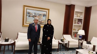مجدلاني يبحث مع وزيرة التنمية القطرية آليات العمل لإيصال الدعم إلى غزة