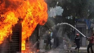 إصابة ترزي في حريق محل خياطة بمركز الغنايم بأسيوط
