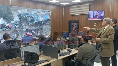 إخماد حريق محلين تجاريين بوسط عاصمة كفر الشيخ