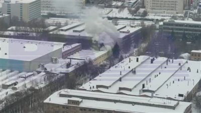 عاجل.. اندلاع حريق في أراضي مصنع طائرات الميج في موسكو