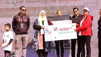 وزراء الرياضة والتضامن الاجتماعي والبيئة يكرمون الفائزين في ماراثون محمية وادي دجلة