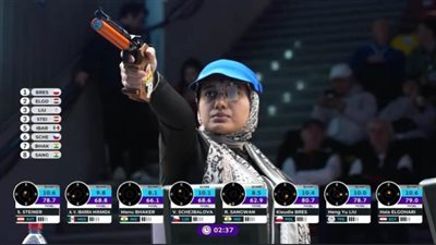 هالة الجوهري تخطف الأضواء في كأس العالم للرماية برقم جديد