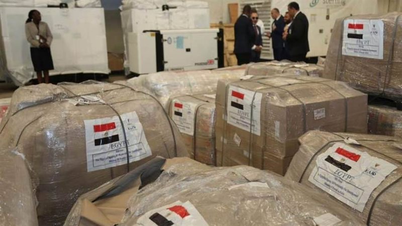 المساعدات المصرية