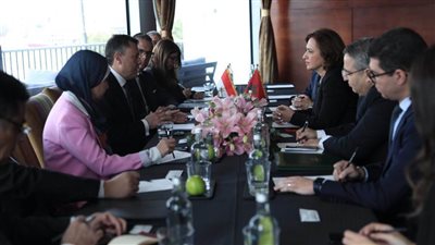 عيسى يلتقى بوزيرة السياحة والصناعة المغربية