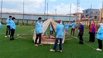 معسكر كشفي تدريبي لعشائر الجوالة بشباب كفر الشيخ 