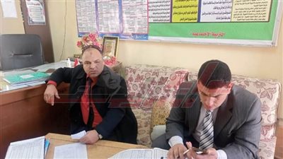 مدير الإدارة التعليمية بسيدي سالم يتفقد مدرسة القن الإعدادية 