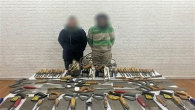 القبض على 8 أشخاص لقيامهم بسرقة سيارة نقل ودراجات نارية ومخزن بالقاهرة