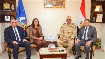 نائب محافظ البحيرة تستقبل مدير جمعية المحاربين القدماء وضحايا الحرب