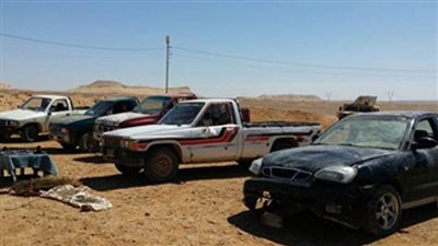الداخلية تنجح في إعادة 11 سيارة نقل مسروقة بعد ضبط تشكيل عصابي ببني سويف