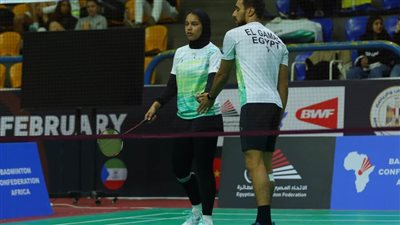 أدهم حاتم وضحى هاني يصعدان لنصف نهائي بطولة أوغندا الدولية للريشة الطائرة