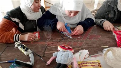 مسابقة فنية للأشغال اليدوية للنشء بمراكز شباب ببيلا في كفر الشيخ 