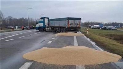 اتلاف 160 طنا من الحبوب الأوكرانية في بولندا احتجاجا على تصديرها