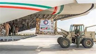 مطار العريش الدولي يستقبل طائرة مساعدات إماراتية لصالح الفلسطينيين بقطاع غزة