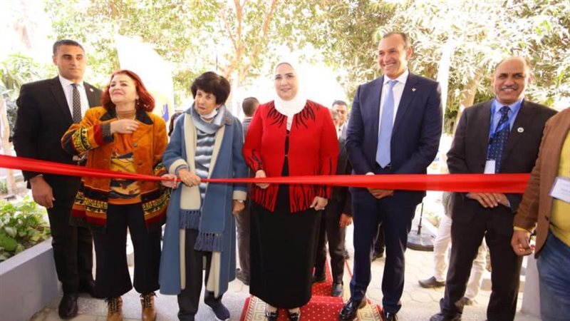 وزيرة التضامن خلال