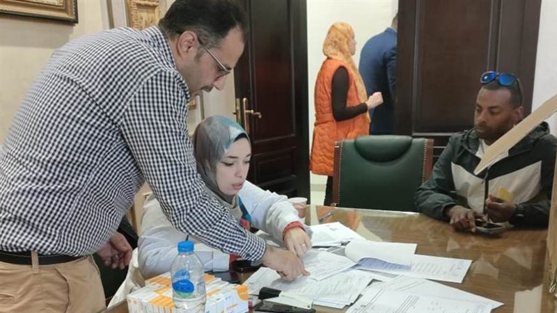 تطعيم البعثة المصرية