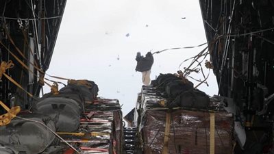  5 إنزالات جوية أردنية أمريكية مشتركة على قطاع غزة