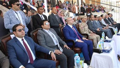 محافظ بني سويف يشهد احتفالية العيد القومي للمحافظة بالاستاد الرياضي