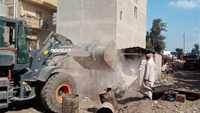 إزالة 20 حالة تعد على الأراضي الزراعية وأملاك الدولة بالغربية