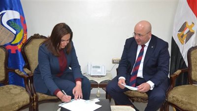 نائب محافظ البحيرة تستقبل رئيس قطاع البنك الزراعي