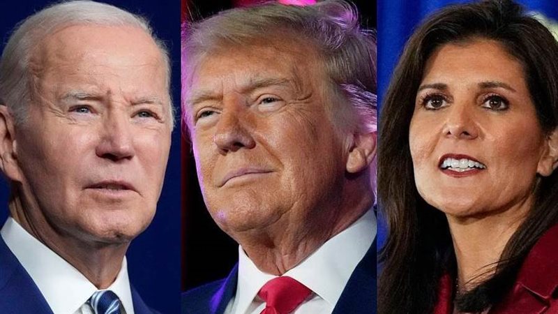 ترامب وبايدن وهيلي