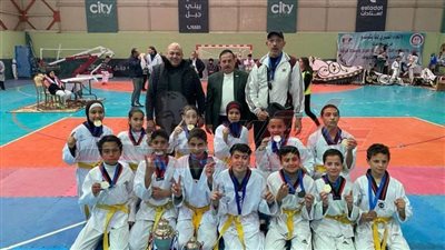 أبطال نادي مطوبس يحصدون المركز الأول بنين والثالث بنات ببطولة وسط الدلتا للتايكوندو 