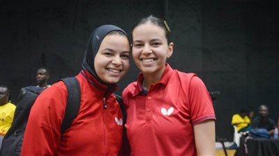 مريم ومروة الهضيبي تحققان ذهبية زوجي السيدات لتنس الطاولة بدورة الألعاب الإفريقية 
