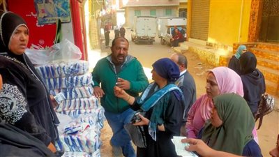 توزيع 68 طن سكر بسعر 27 جنيها للمواطنين في القليوبية