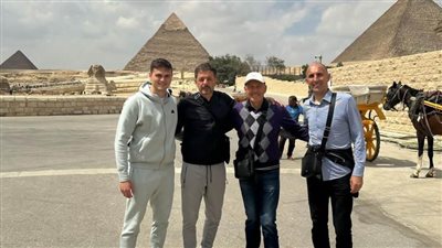 الجهاز الفني لبيراميدز يزور أهرامات الجيزة