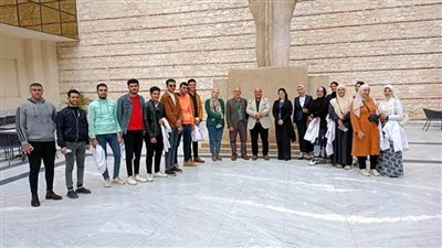 المتحف اليوناني الروماني بالإسكندرية يستقبل طلاب قسم ترميم الآثار 