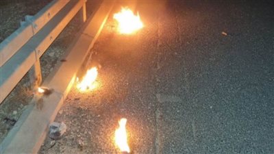 زجاجات حارقة باتجاه سيارات للمستوطنين قرب رام الله