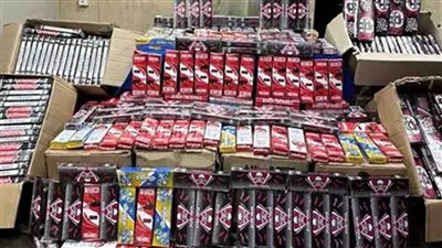 ضبط 12 عنصرا إجراميا بحوزتهم نحو 676 ألف قطعة ألعاب نارية مختلفة قبل ترويجها بـ 5 محافظات