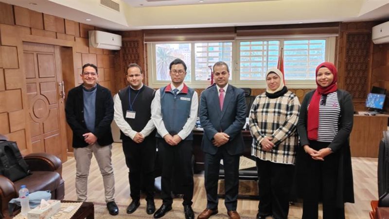 جانب من استقبال الخبير