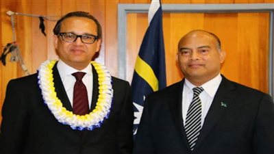 السفير المصرى لدى أستراليا يقدم أوراق اعتماده سفيراً غير مقيم لدى حكومة ناورو