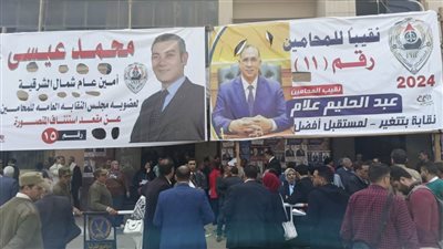 إقبال كثيف على لجان التصويت بانتخابات المحامين في الشرقية