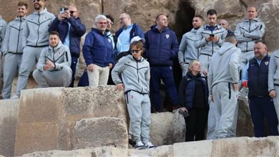 بعثة منتخب كرواتيا تزور الأهرامات قبل مواجهة مصر