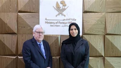 وزير الدولة للتعاون الدولي القطري تجتمع مع وكيل الأمين العام للأمم المتحدة للشؤون الإنسانية
