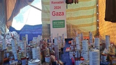 جمعية ألمانية توزع طرودا غذائية على الأسر المتضررة من العدوان الإسرائيلي بخيام النزوح في رفح